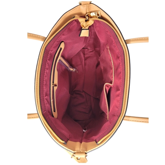 White Graffitti Mardi Gras Large Tote and Wallet Set - Picture 6 of 10